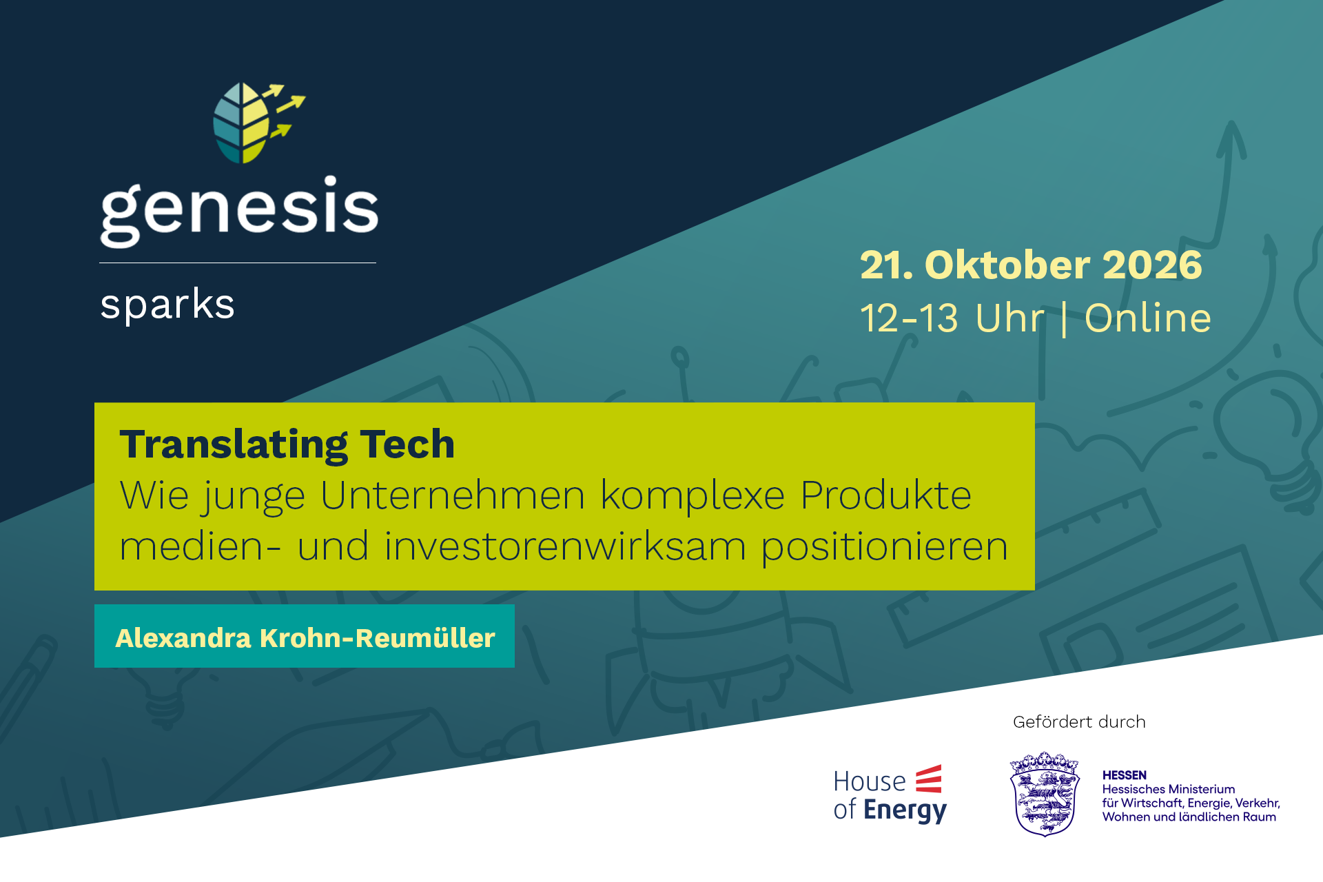 Workshop-Reihe „genesis Sparks“ Translating Tech